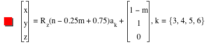 vector(x,y,z)=function(R_z,n-(0.25*m)+0.75)*a_k+vector(1-m,1,0),k=set(3,4,5,6)