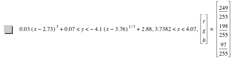0.03*[x-2.73]^3+0.07000000000000001<y<-(4.1*[x-3.76]^(1/3))+2.88,3.7382<x<4.07,vector(r,g,b)=vector(249/255,198/255,97/255)