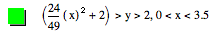 [24/49*[x]^2+2]>y>2,0<x<3.5