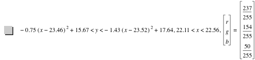-(0.75*[x-23.46]^2)+15.67<y<-(1.43*[x-23.52]^2)+17.64,22.11<x<22.56,vector(r,g,b)=vector(237/255,154/255,50/255)