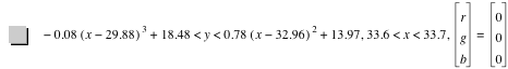 -(0.08*[x-29.88]^3)+18.48<y<0.78*[x-32.96]^2+13.97,33.6<x<33.7,vector(r,g,b)=vector(0,0,0)