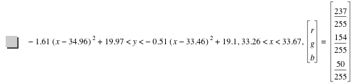 -(1.61*[x-34.96]^2)+19.97<y<-(0.51*[x-33.46]^2)+19.1,33.26<x<33.67,vector(r,g,b)=vector(237/255,154/255,50/255)