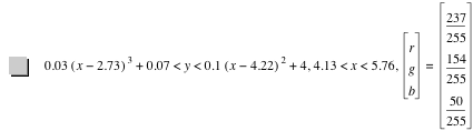0.03*[x-2.73]^3+0.07000000000000001<y<0.1*[x-4.22]^2+4,4.13<x<5.76,vector(r,g,b)=vector(237/255,154/255,50/255)